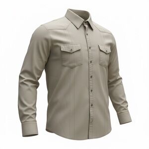 7 Diamonds Men's Olive Green Button Down Shirt XXL Long Sleeve Dress Casual